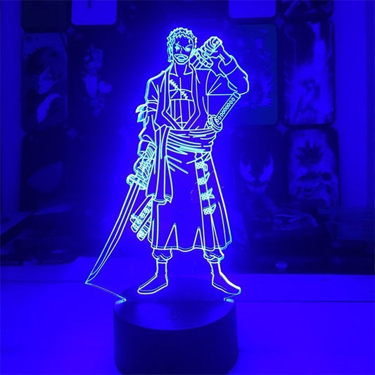 Anime One Piece Zoro 16 Colors Table Lamp