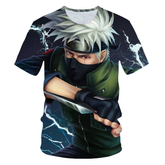 Naruto 3D Printed Casual Short Sleeve T-Shirt