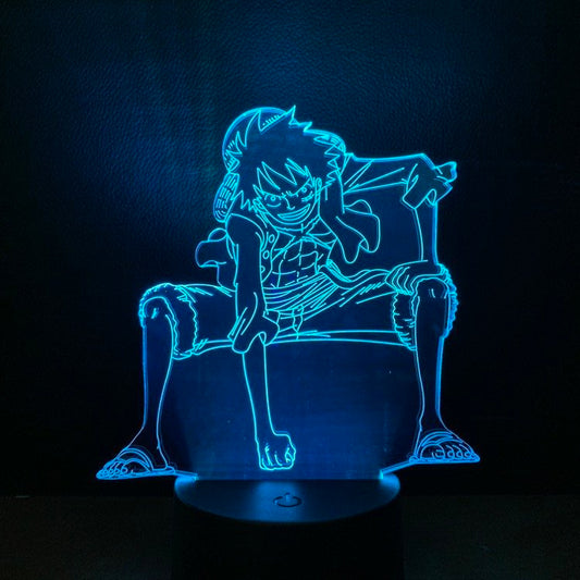 Anime One Piece Luffy 16 Colors Table Lamp